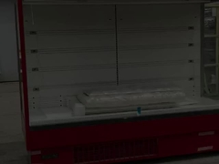 EBM 팬 모터와 함께 상업용 다기능 냉동 디스플레이 캐비닛