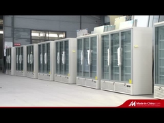 프레임 없는 삼층 유리 안티 엠그라스 유리 문과 함께 얼음 없는 정형 냉장고