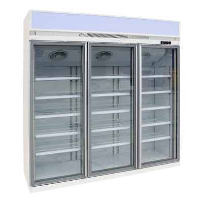 주류및음료를 위한 Ebm 송풍전동기 유리문 디스플레이 냉각기 R290
